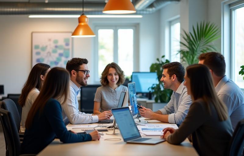 Het NetwerkConnect team in de designstudio