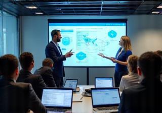Netwerktraining in vergaderruimte